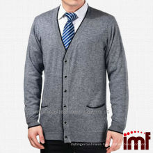 Latest Fashion Long Sleeve Solid Color Cardigan For Father